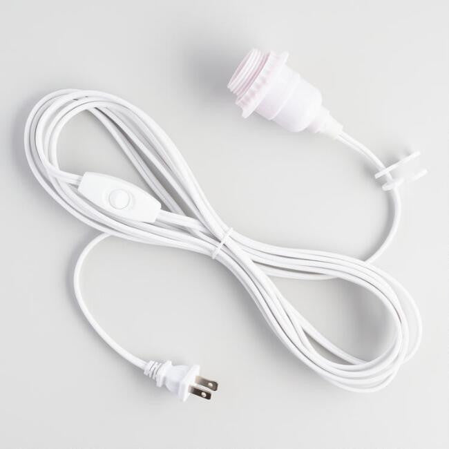 White Electrical Cord Swag Kit