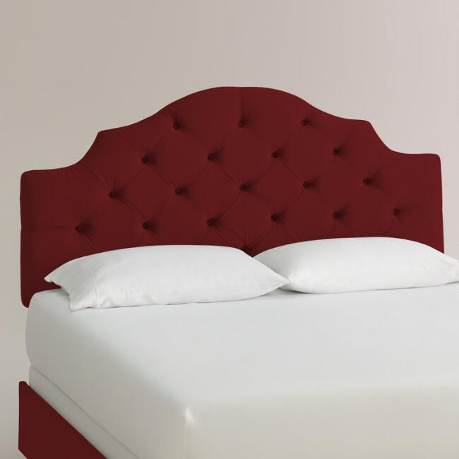 Velvet Sabine Upholstered Bed