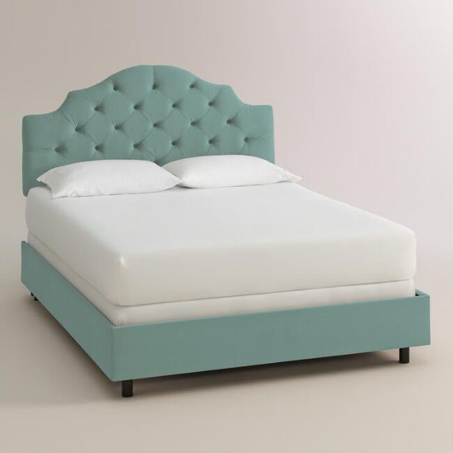 Velvet Sabine Upholstered Bed