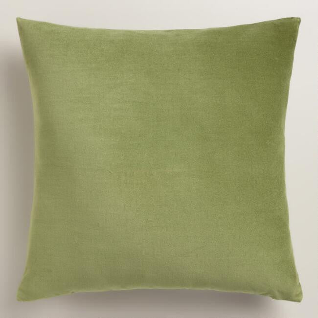 Navy Blue Velvet Throw Pillow
