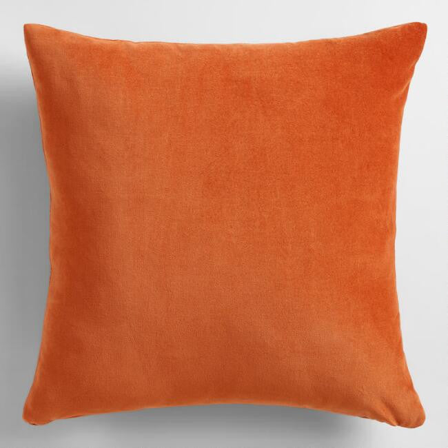 Navy Blue Velvet Throw Pillow