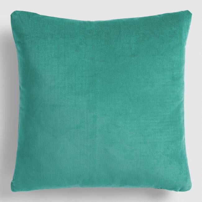 Navy Blue Velvet Throw Pillow