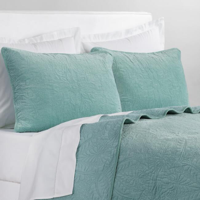 Gray Velvet Bedding Collection