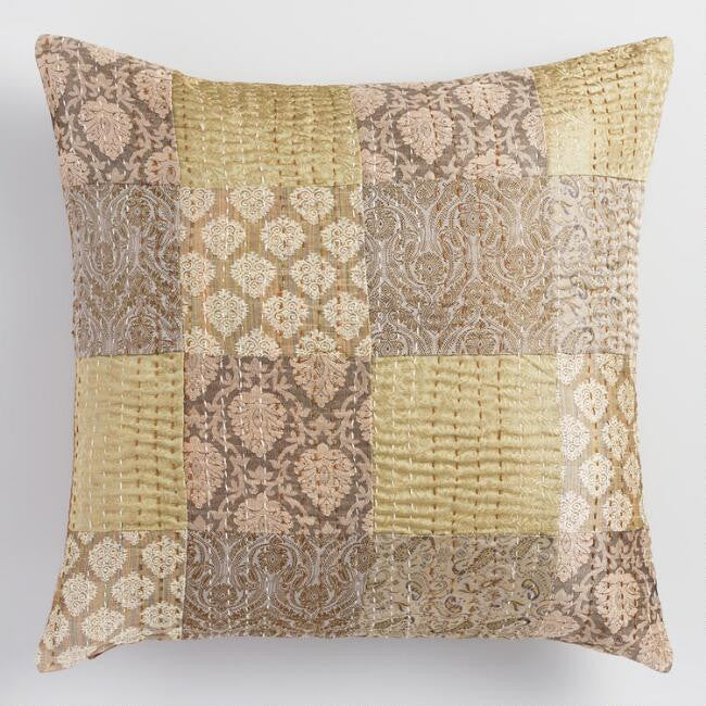 Brocket Patchwork Throw Pillow