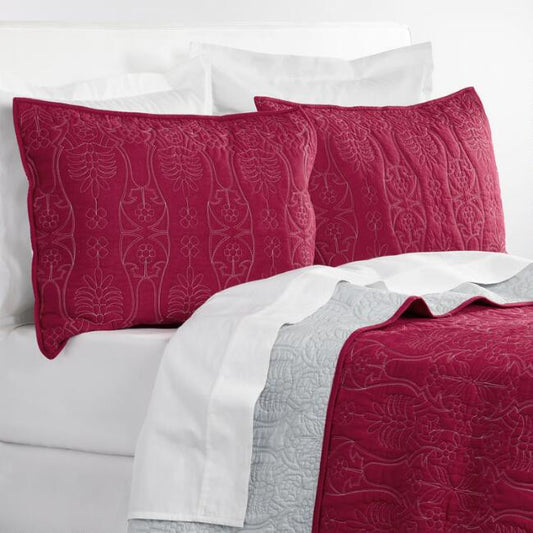 Red & Gray Simone Reversible Quilt